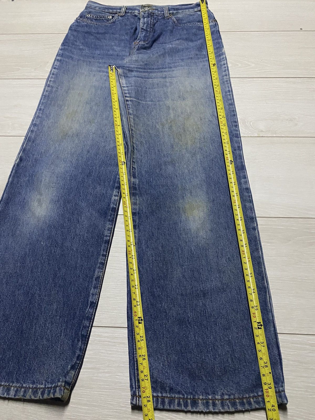 Japanese Brand Vintage Back & Forth Faded Wash Grunge Loose Jeans Size US 28 / EU 44 - 13 Thumbnail