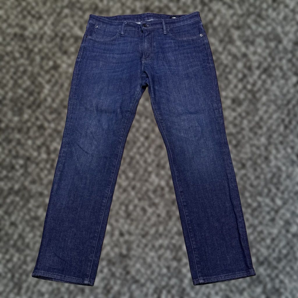 Bonobos Bonobos Jeans Mens Slim Stretch 33x30 Mid Rise Denim 5-Pocket Blue Tapered Logo 33W Inseam 30in Vintage No Size US 33 - 1 Thumbnail