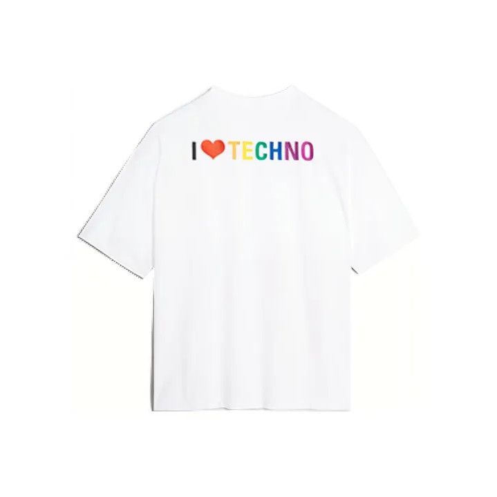 Balenciaga Balenciaga I Love Techno Short Sleeve T-Shirt Size US L / EU 52-54 / 3 - 1 Thumbnail