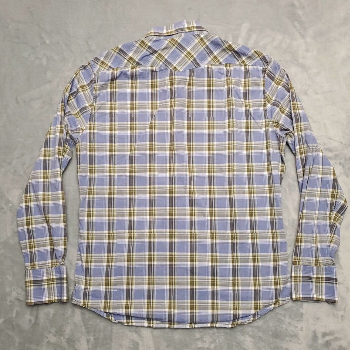 Banana Republic Banana Republic Shirt Mens 15.5 Multcolor Plaid Pearl Snap Classic Button Casual Shirt Mens M Multicolor Plaid Casual Button-Up Size US M / EU 48-50 / 2 - 6 Thumbnail