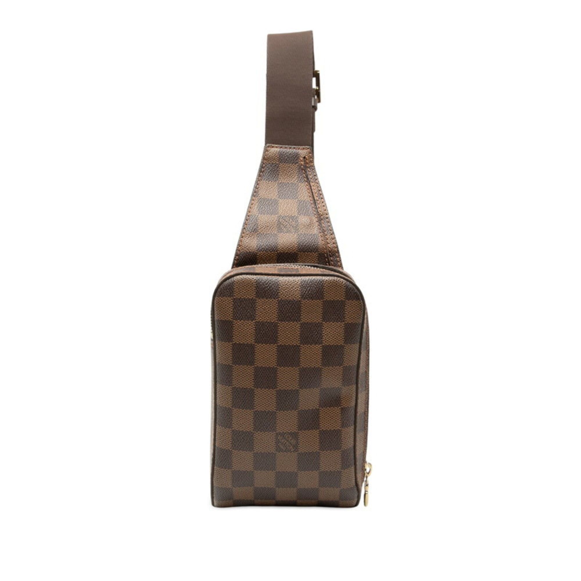 Louis Vuitton Louis Vuitton Damier Geronimos Body Bag Waist Shoulder N51194 Brown Leather Women's LOUIS VUITTON Size ONE SIZE - 1 Thumbnail