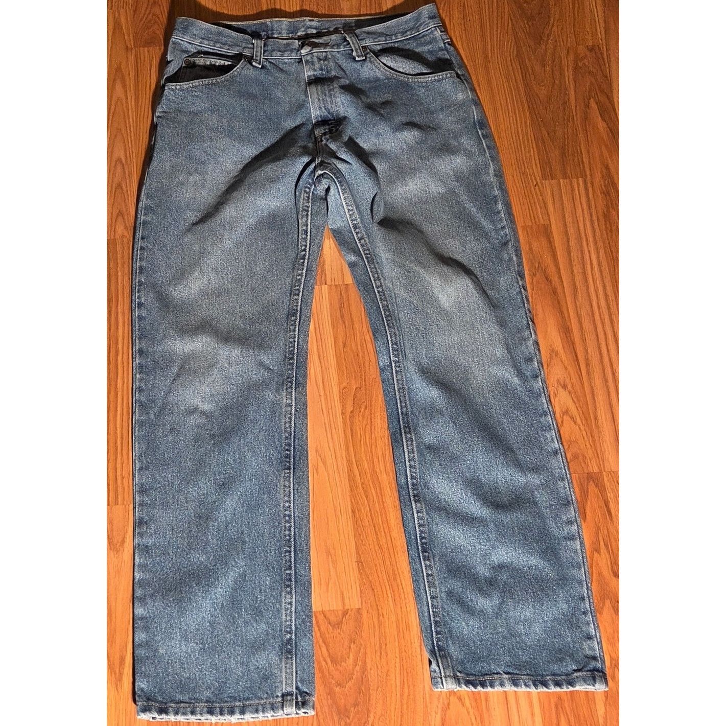 Wrangler Men's Wrangler Classic Fit Jeans - Blue, 33x30 Size US 33 - 3 Thumbnail