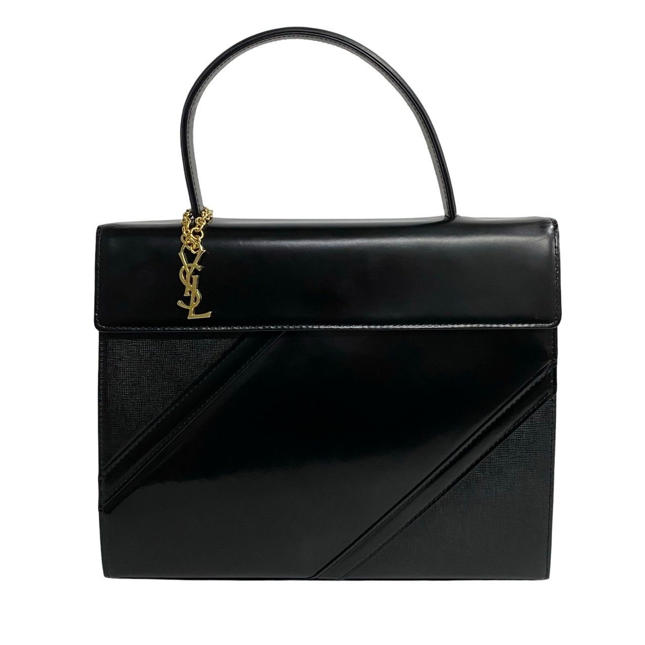 Yves Saint Laurent Yves Saint Laurent Patent Leather Top Handle Bag Leather Handbag in Very Good Condition Size ONE SIZE - 1 Thumbnail