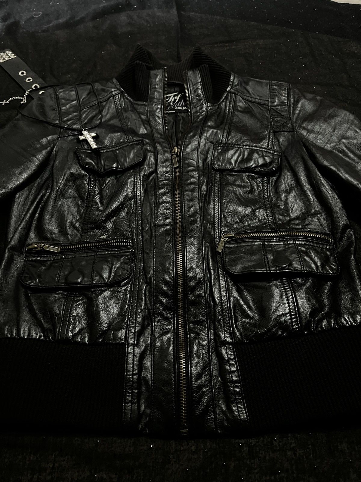 Other Trf leather vintage biker jacket Size M / US 6-8 / IT 42-44 - 2 Thumbnail