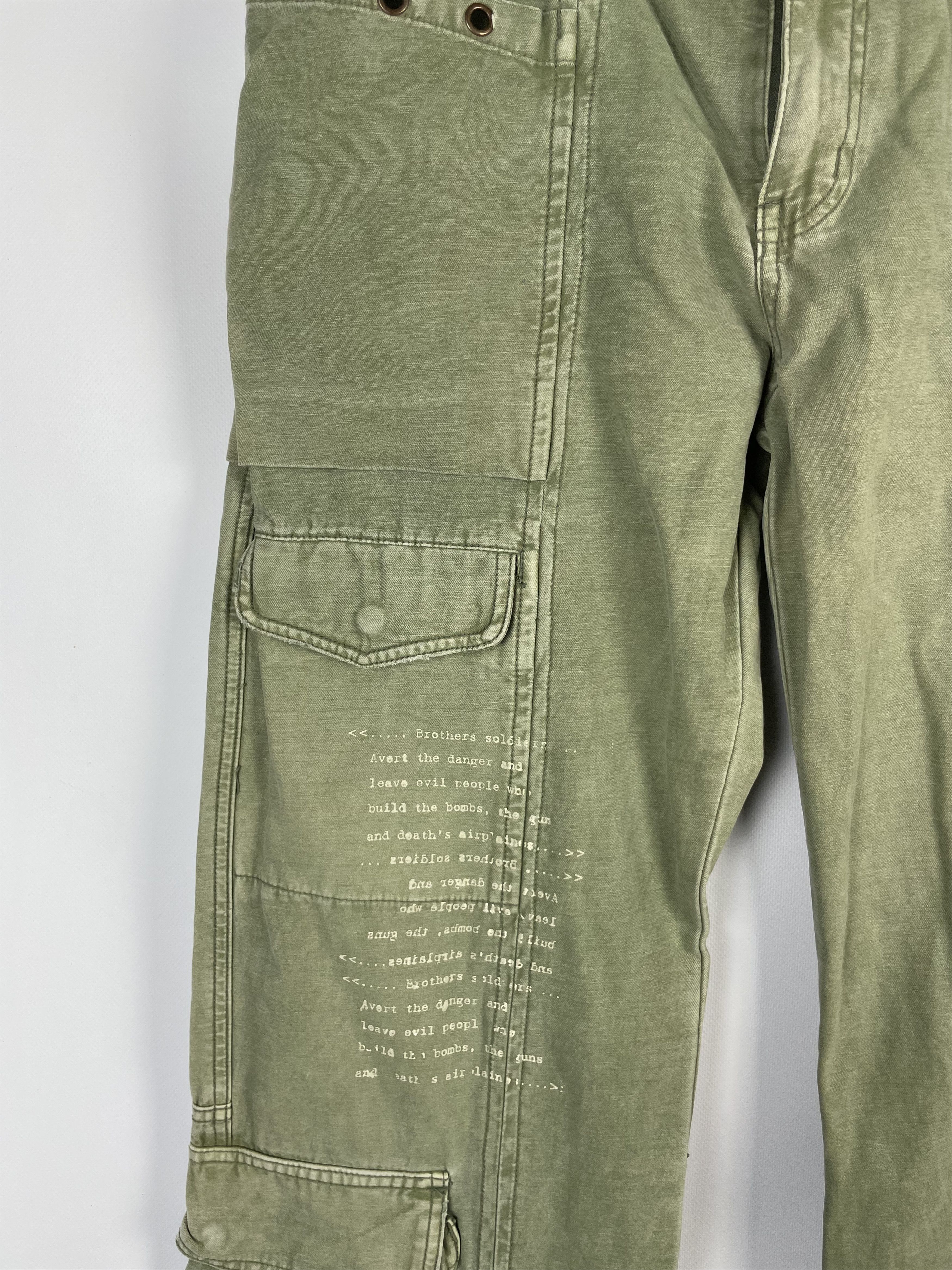 Japanese Brand Y2K Pants Cargo Japan Style Multi Pocket Bondage Size US 34 / EU 50 - 11 Thumbnail