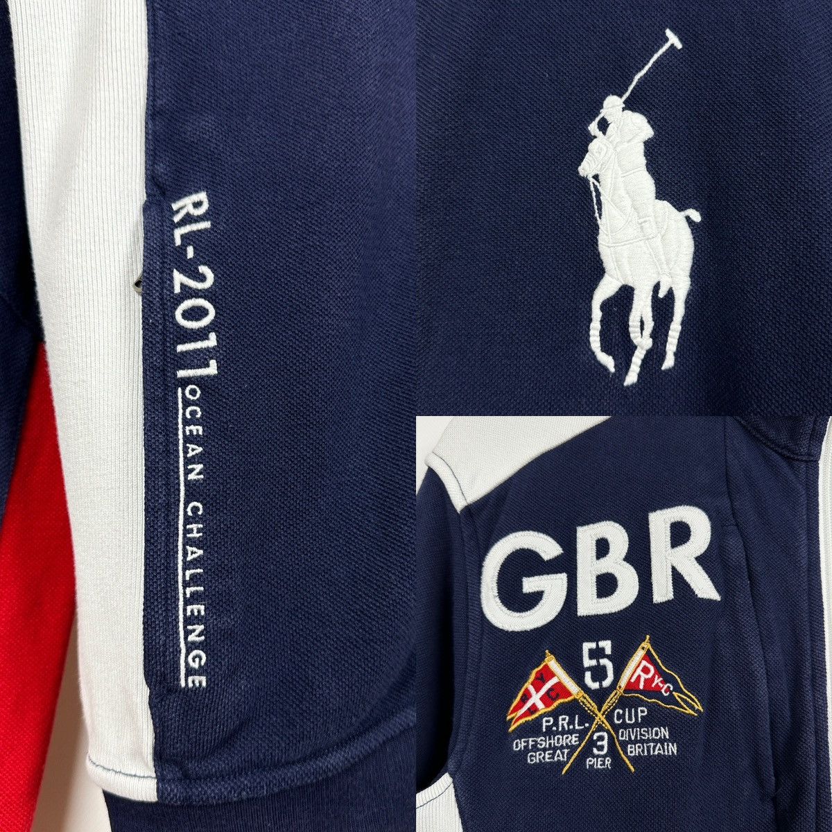 Polo Ralph Lauren Vintage Polo Ralph Lauren GBR Chief Keef Zip Sweatshirt Size US S / EU 44-46 / 1 - 23 Thumbnail