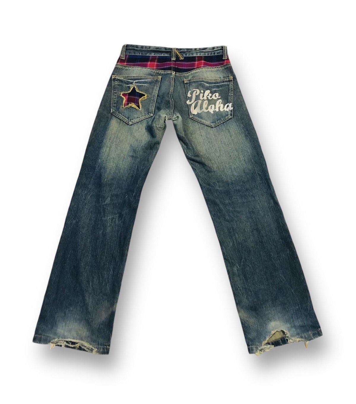 Japanese Brand × Vintage Piko aloha Jeans (1) Size US 31 - 2 Thumbnail