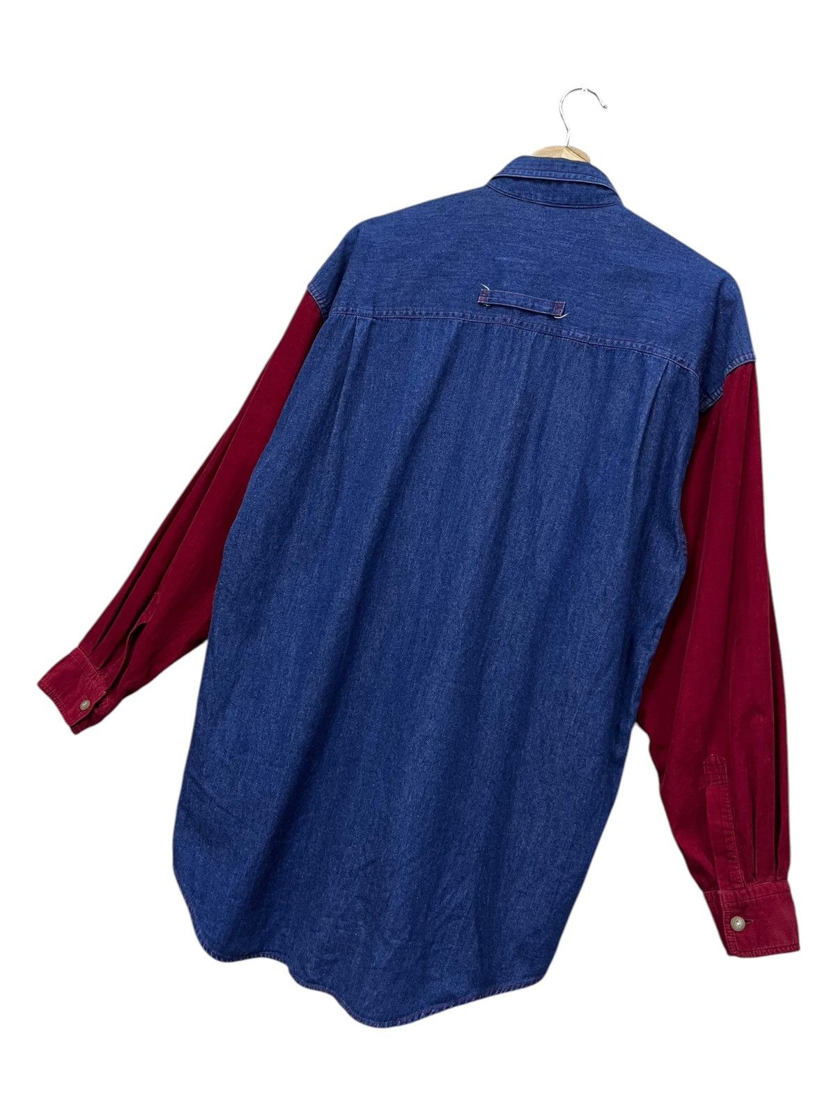 Kansai Yamamoto 🔥RARE 90’s KANSAI MAN FUN JEANS 7 Cuts Hybrid Cotton Shirts Size US M / EU 48-50 / 2 - 4 Thumbnail