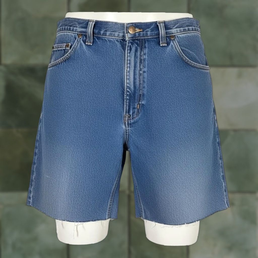 Carhartt Carhartt Shorts Mens 38 Blue Bermuda Relaxed Fit 7 Inseam Denim 5-Pocket Short Casual Workwear Distressed Logo Bullion Blue Size US 38 / EU 54 - 1 Thumbnail