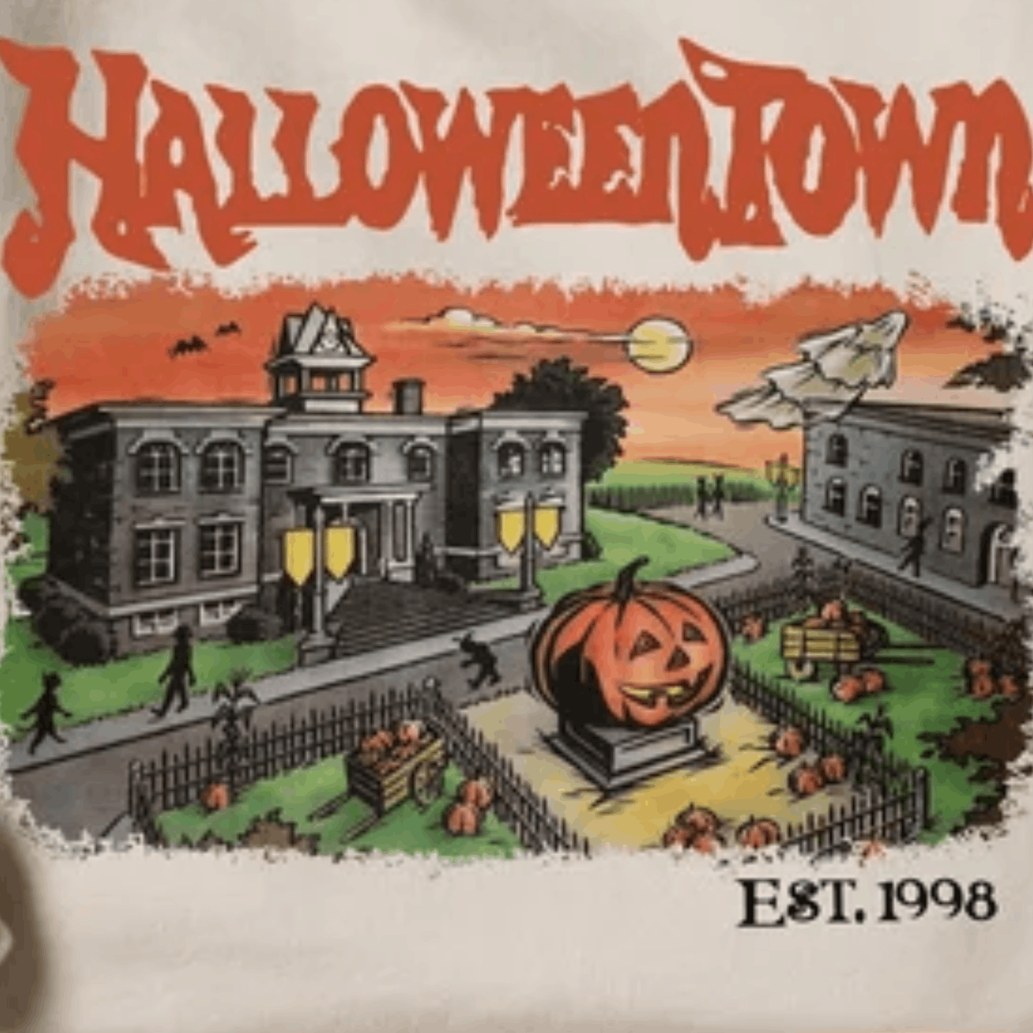 Expert Horror × Vintage Halloweentown Est 1998 Sweatshirt, Halloweentown University Size L / US 10 / IT 46 - 2 Thumbnail