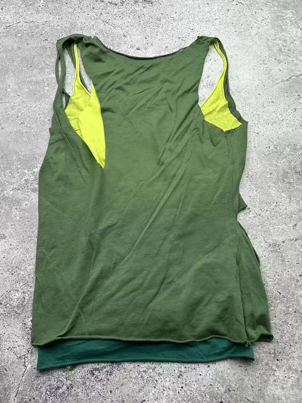 Vintage Vintage Assymetry Tank Top C554(V145)(E8) Size S / US 4 / IT 40 - 3 Thumbnail