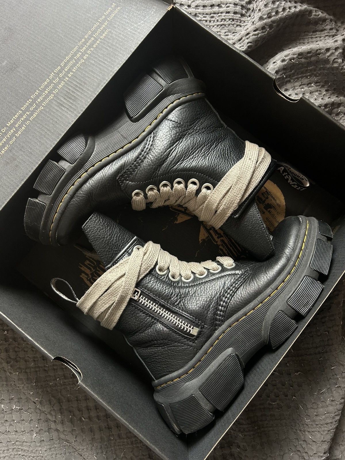 Dr. Martens × Rick Owens Rick Owens x Dr. Martens 1460 Jumbo Lace Boot Size US 7.5 / EU 40-41 - 6 Thumbnail