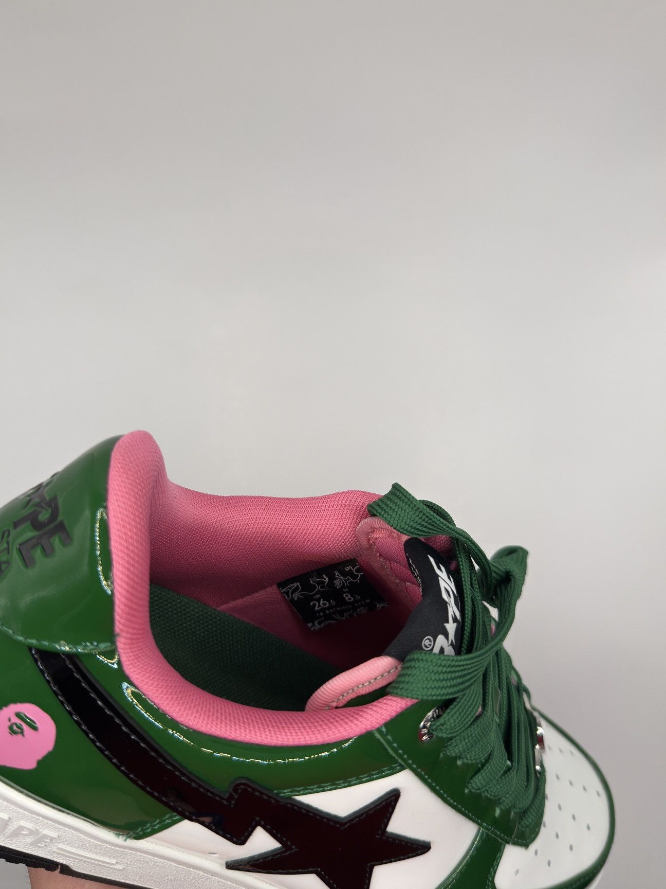 Bape A Bathing ape Bapesta # 1 green size 8.5 Size US 8.5 / EU 41-42 - 6 Thumbnail