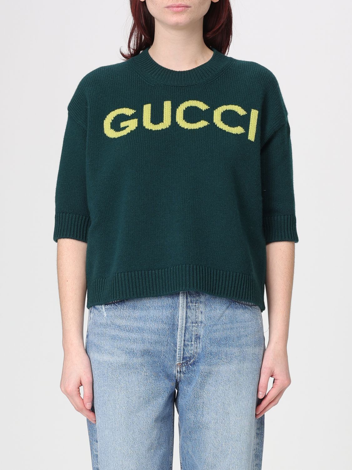Gucci Gucci Sweater Woman Green Size M / US 6-8 / IT 42-44 - 1 Thumbnail