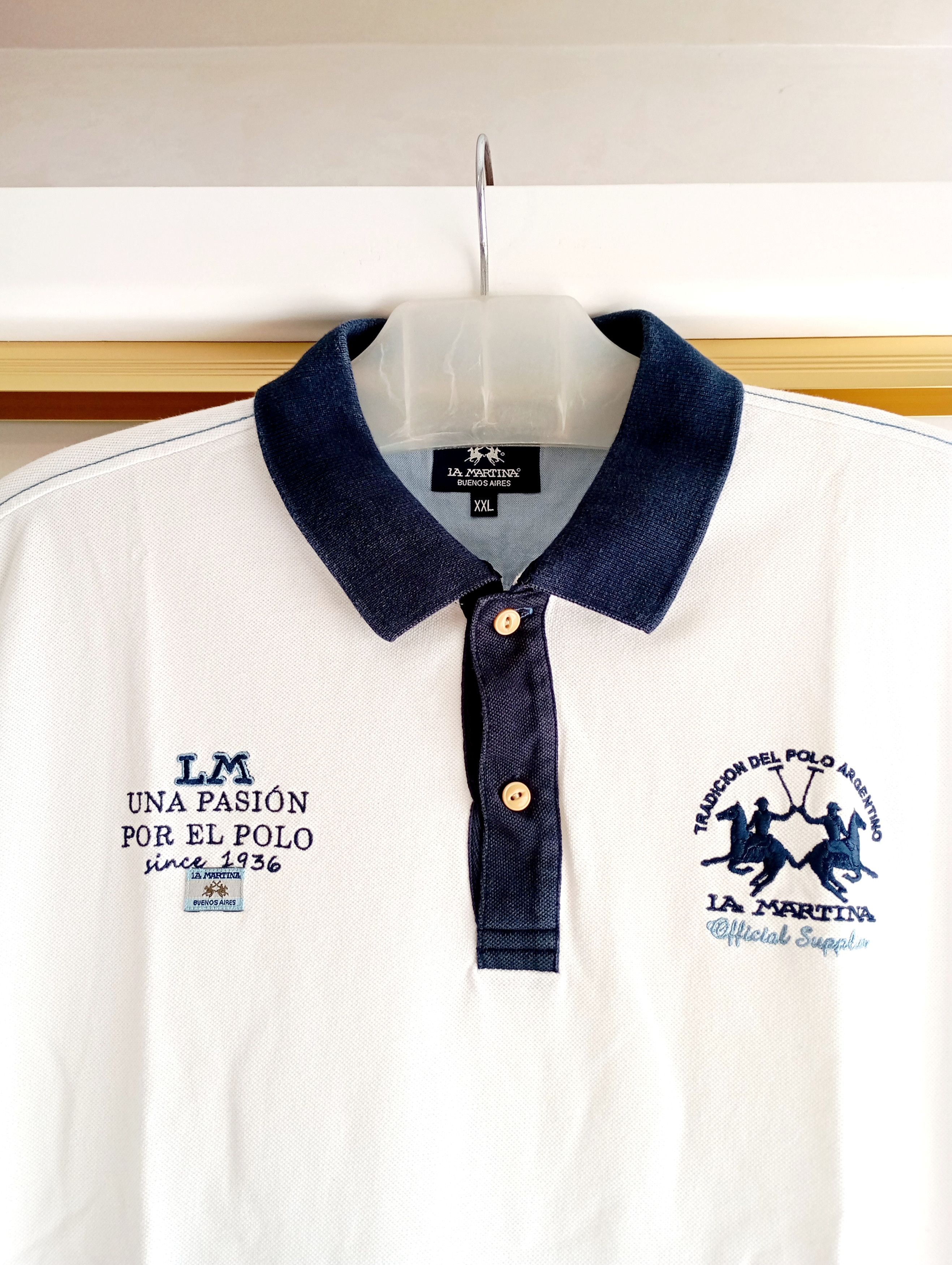 La Martina 🇦🇷 Vintage La Martina Argentina Polo T-Shirt Y2K Retro Size US XL / EU 56 / 4 - 3 Thumbnail