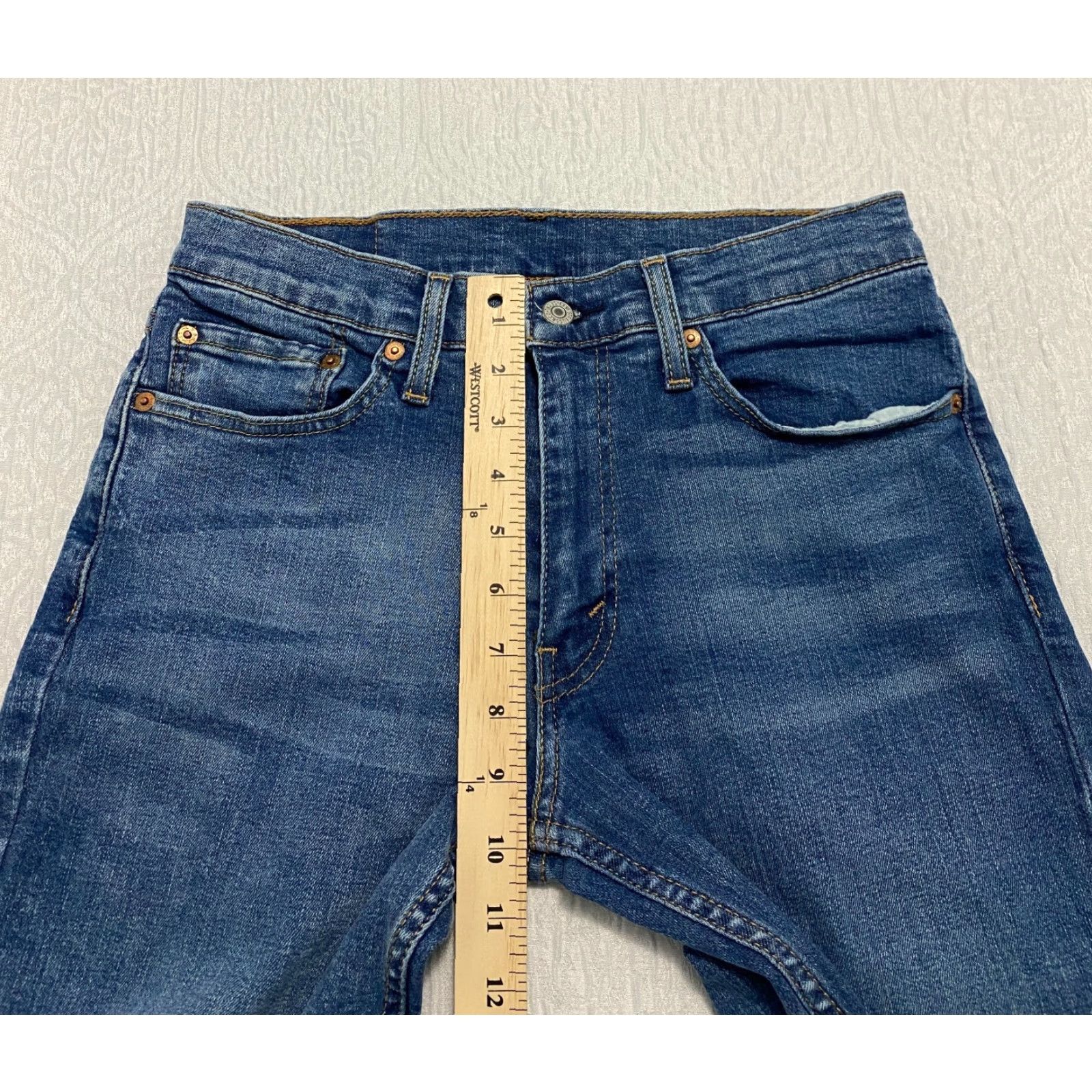 Levi's VINTAGE Levi's 511 Slim Jeans Mens 31x32 Blue Denim Stretch 5-Pocket Design Mid Rise Size US 31 - 4 Thumbnail