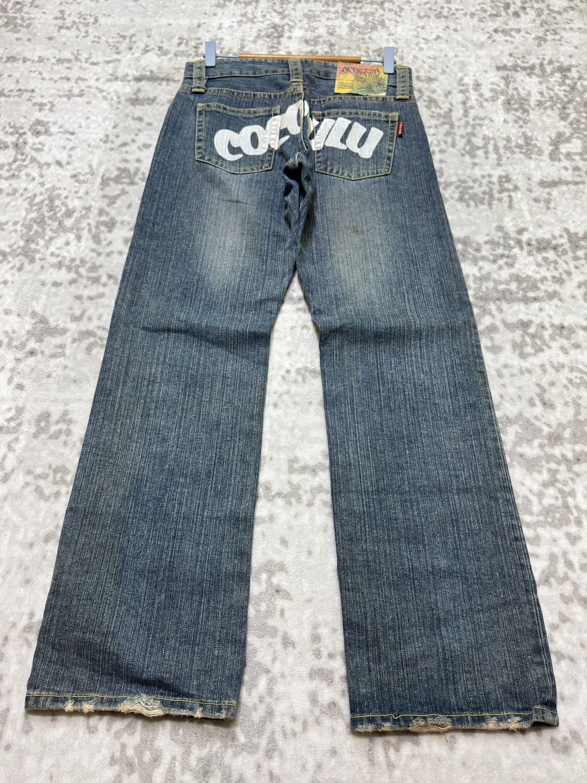 Hysteric Glamour Cocolulu Straight Leg Y2K Distressed Logo Back Pocket Jeans Size US 29 - 1 Thumbnail