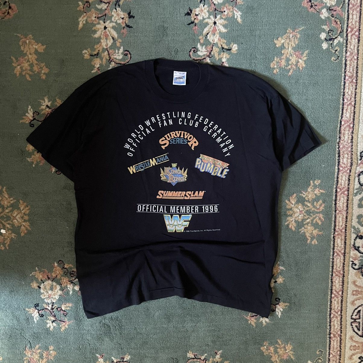 WWF WWF Vintage 1996 Alll Federations Tee Size US XL / EU 56 / 4 - 1 Thumbnail