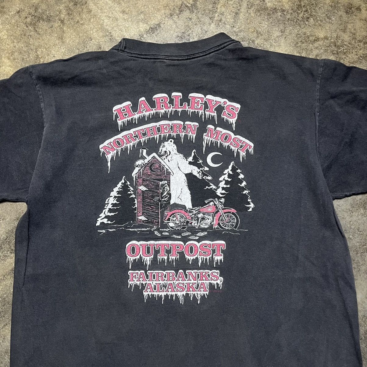 Harley Davidson vintage harley davidson polar bear faded black tshirt Size US L / EU 52-54 / 3 - 3 Thumbnail