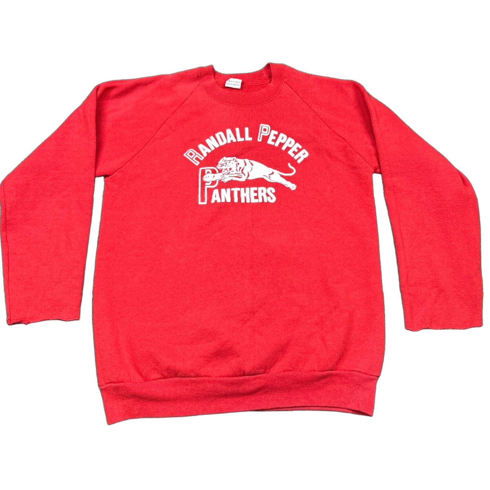 Fruit Of The Loom VINTAGE Fruit of the Loom Randall Pepper Sweatshirt Mens L Red Shirt Pullover Long Sleeve Crew Neck Knit Regular Department Men Size US L / EU 52-54 / 3 - 1 Thumbnail