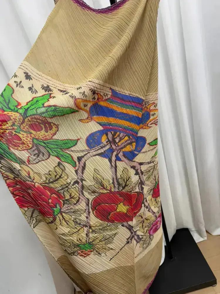 Issey Miyake Pleats Please Painting Scarf