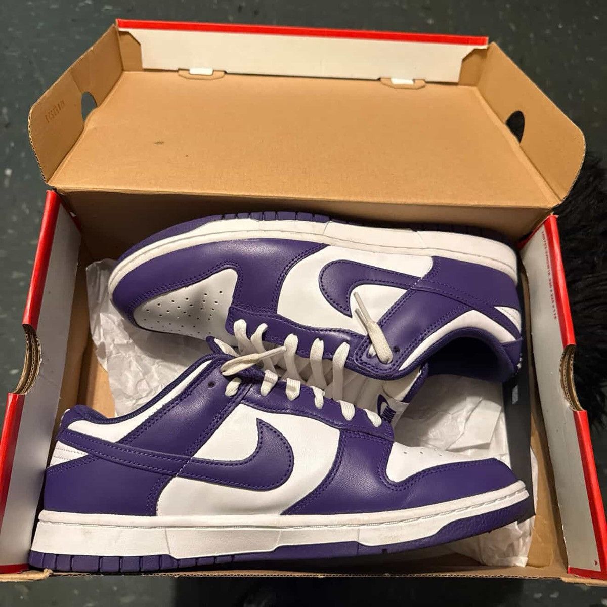 Nike Nike Dunk Low Retro Court Purple White 2022 Men’s Size 10.5 Size US 10.5 / EU 43-44 - 12 Thumbnail