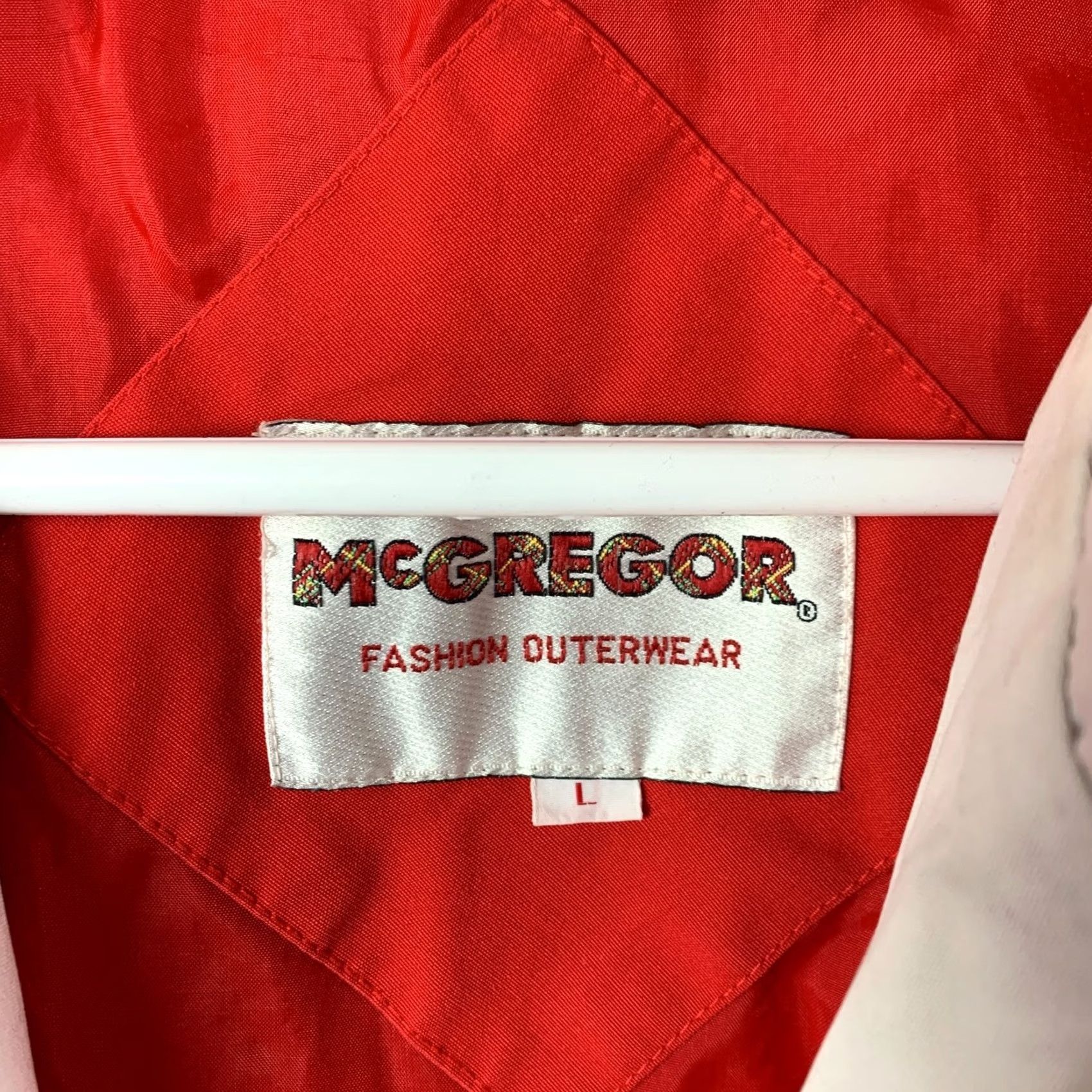 McGregor VINTAGE McGregor Red Coaches Jacket Zipper Hood Large Jacket Mens Size US L / EU 52-54 / 3 - 7 Thumbnail