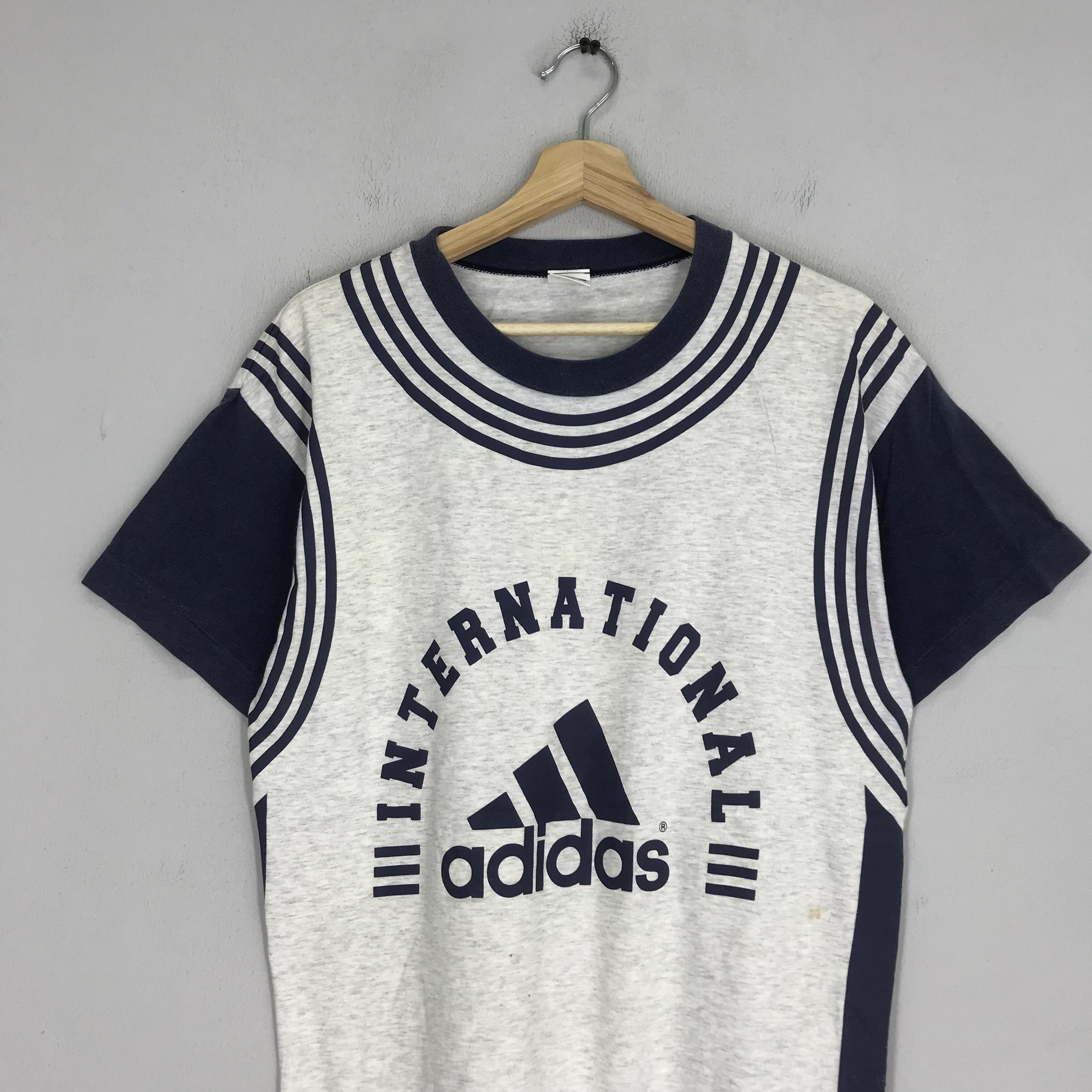 Adidas Vintage 90's Adidas Trefoil Gray - 12 Size US M / EU 48-50 / 2 - 5 Thumbnail
