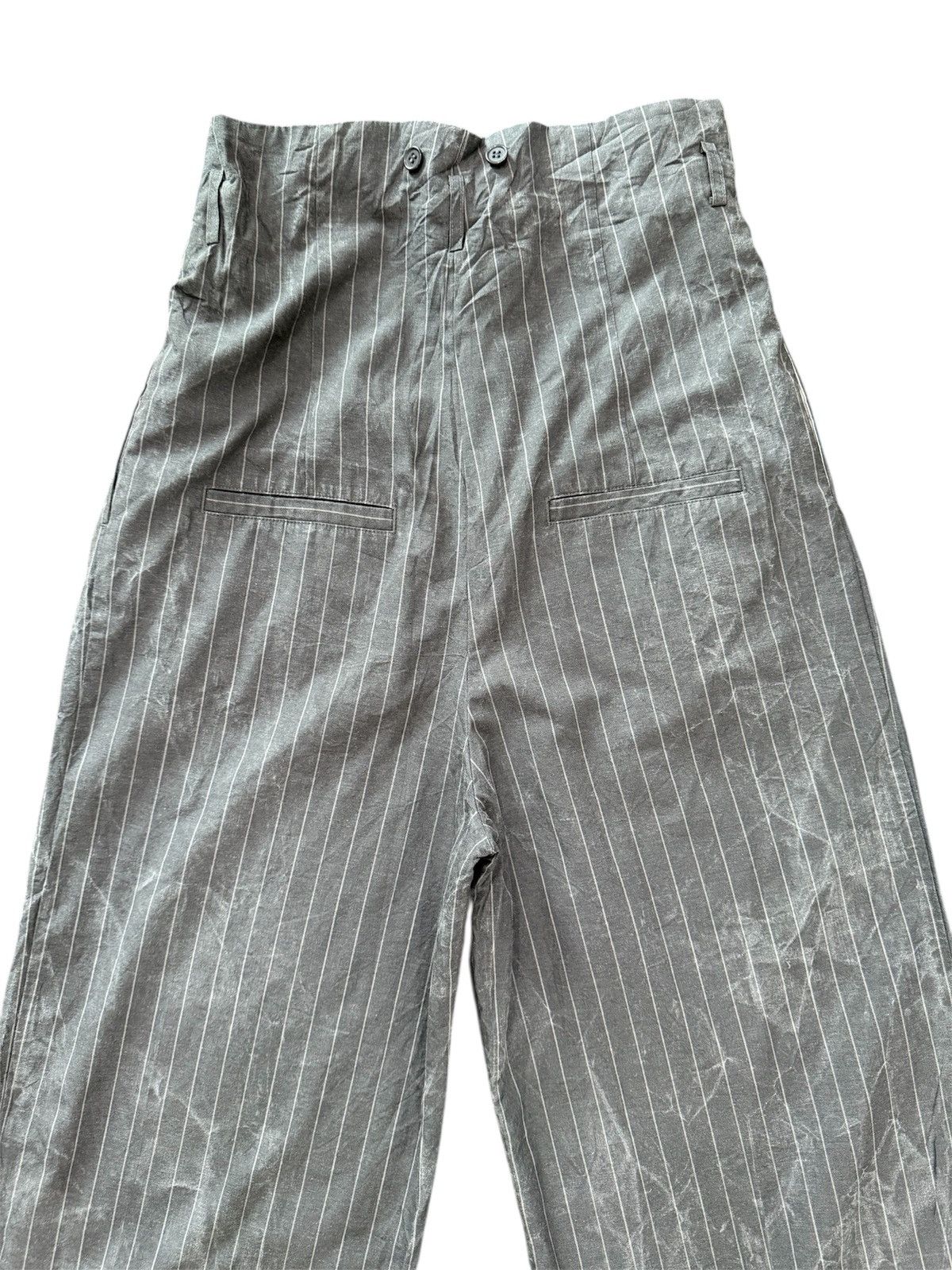 MOUSSY Japan Brand MOUSSY Wide Pants Long Rise Stripe Baggy Style Size US 33 - 6 Thumbnail
