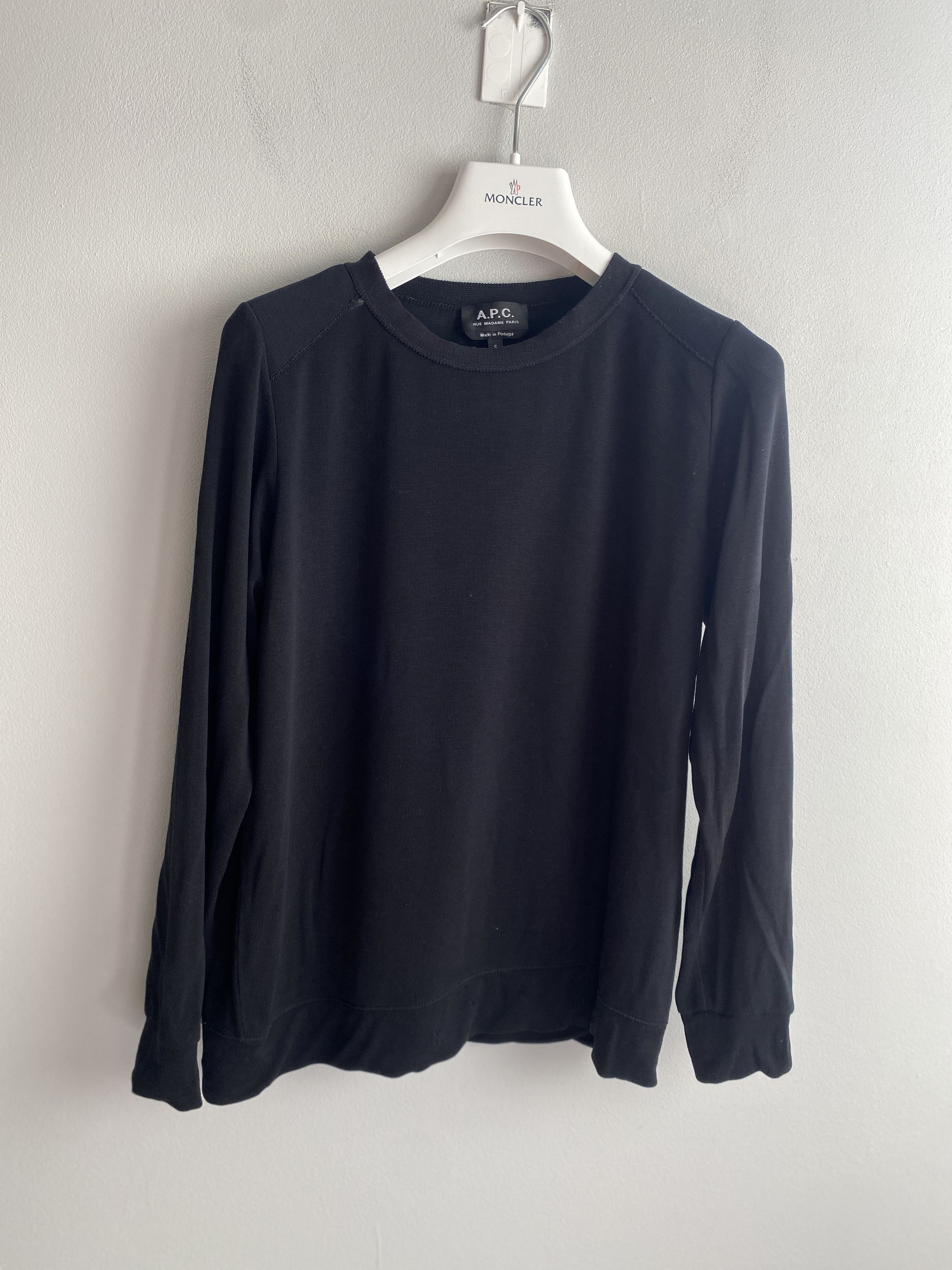A.P.C. A.P.C. Elasthanne lyocell long sleeve t-shirt tee Size S / US 4 / IT 40 - 1 Thumbnail