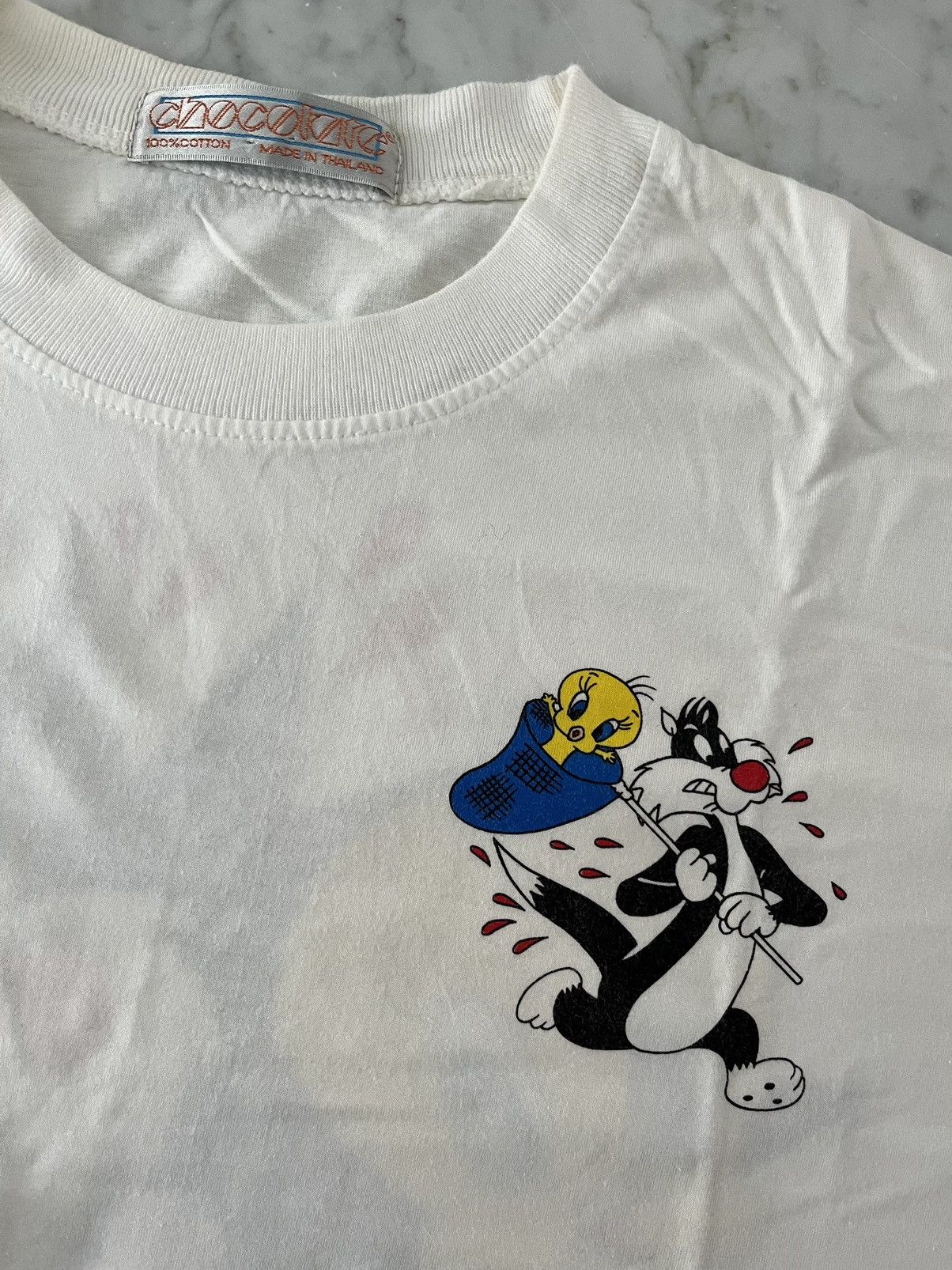 Vintage TWEETY AND SYLVESTER GRAPHIC T-SHIRT Size US M / EU 48-50 / 2 - 4 Thumbnail