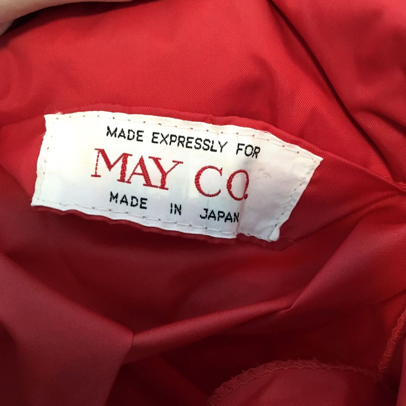 Vintage VINTAGE May Company Red Rain Slicker windbreaker Shirt Mens 1970s Nylon Made in Japan L Size US L / EU 52-54 / 3 - 8 Thumbnail