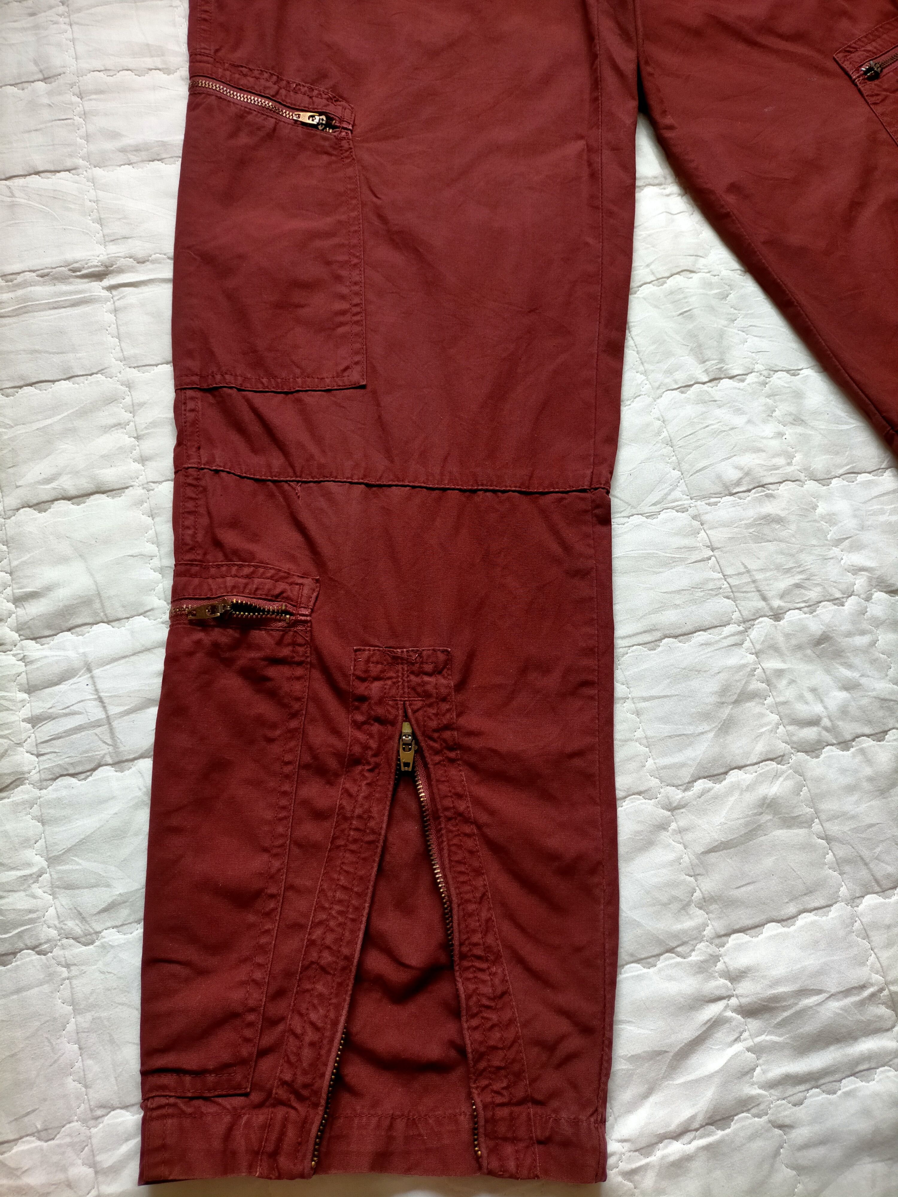 Stussy Stussy Authentic Gear Multipocket Zipped Red Pants Size US 30 / EU 46 - 9 Thumbnail
