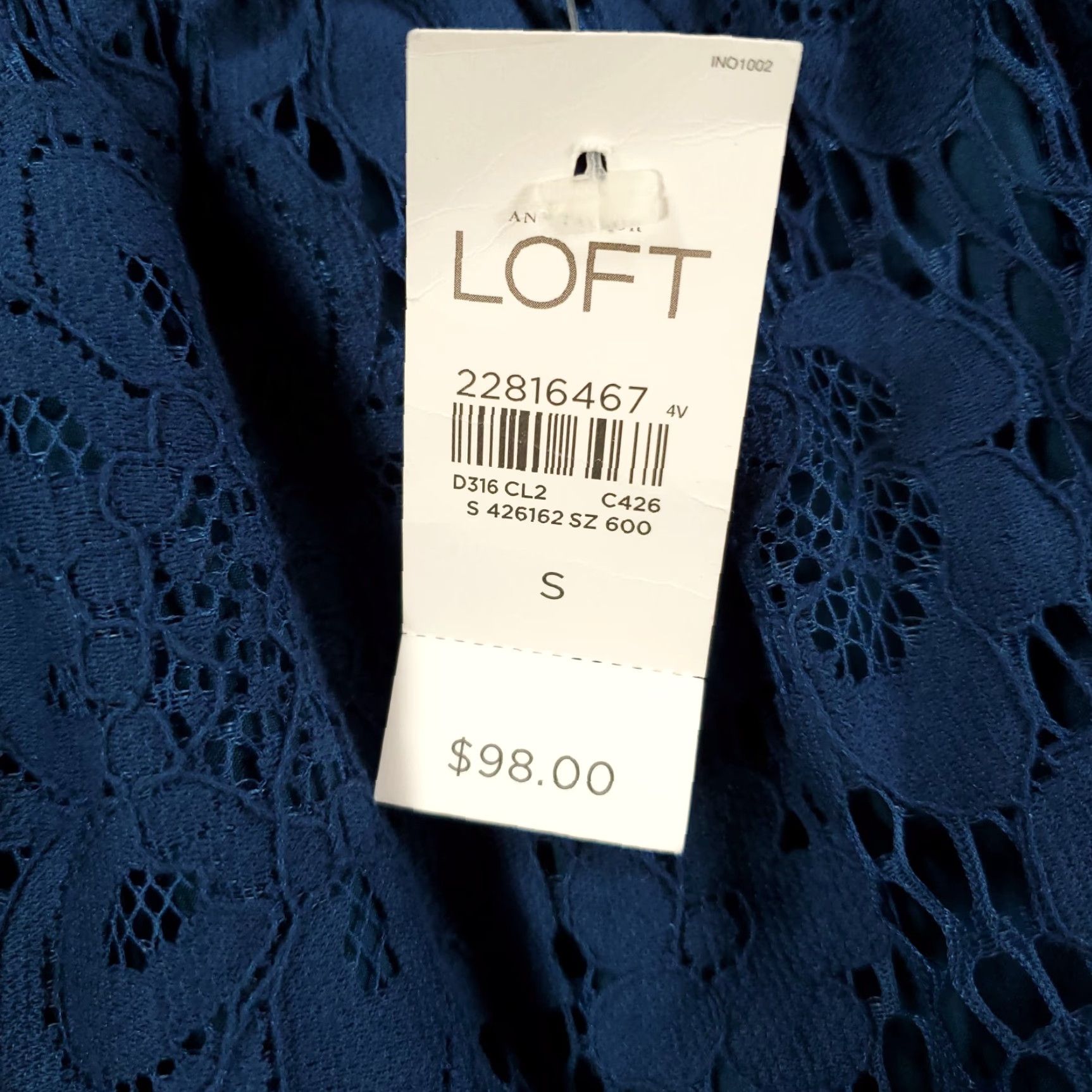 Loft LOFT Womens Lace Mini Dress Size Small Teal Blue Scalloped Hem NWT Size S / US 4 / IT 40 - 6 Thumbnail
