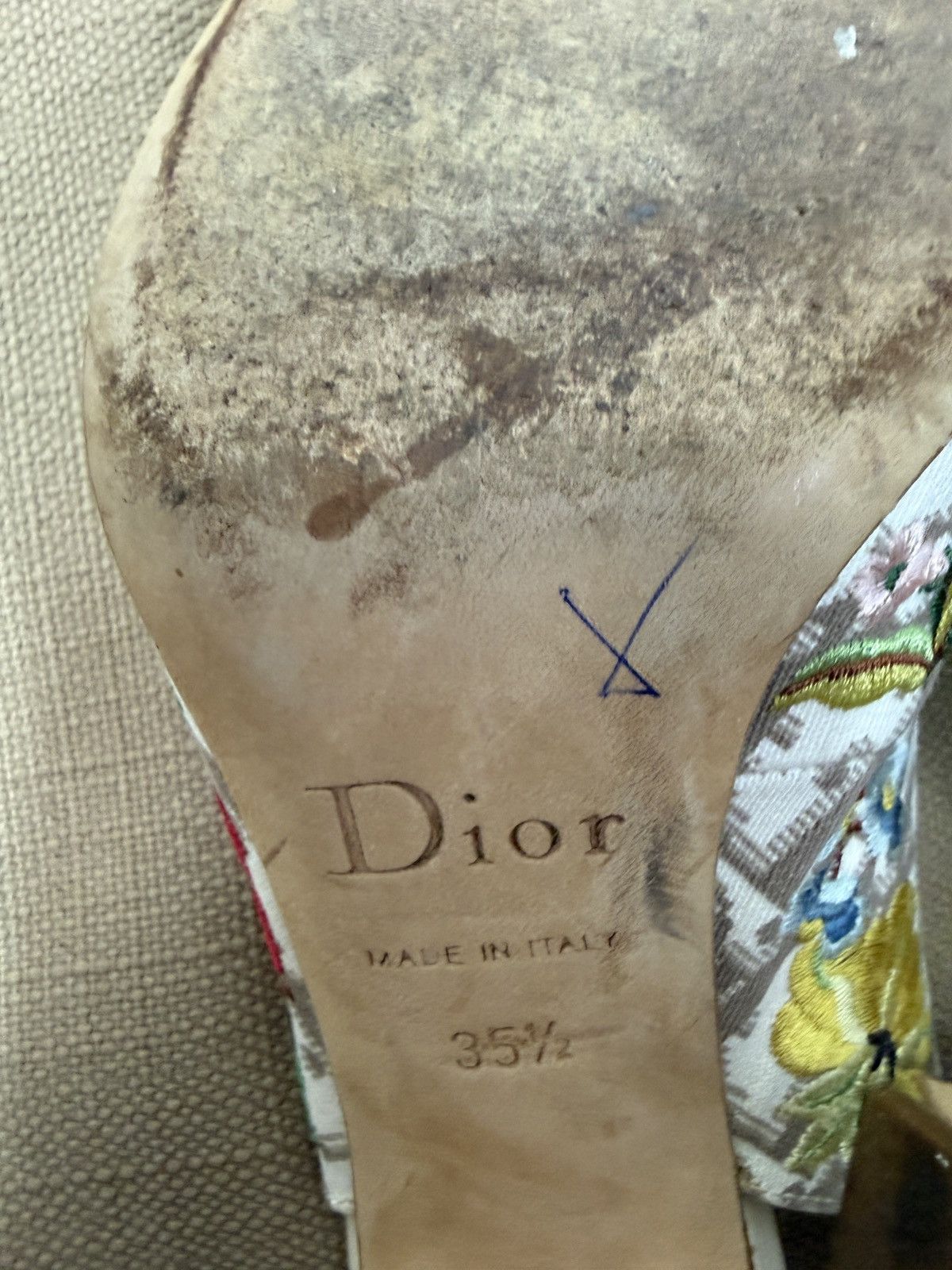 Dior Christian Dior Vintage Floral Logo High Heeled Shoes Size US 5.5 / IT 35.5 - 13 Thumbnail