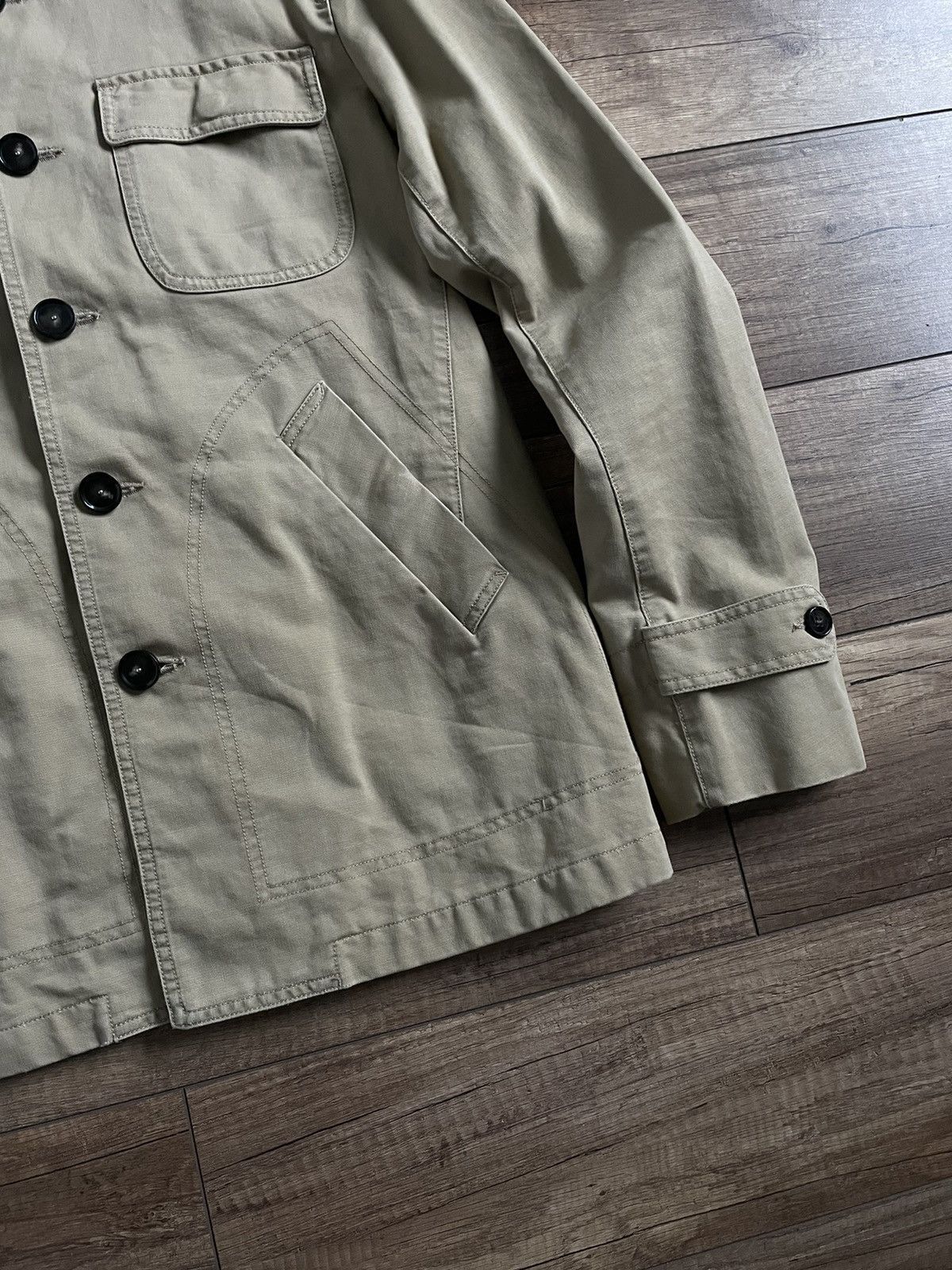 DEPARTMENT5 Department 5 Beige Sand Cotton Military Jacket Size US M / EU 48-50 / 2 - 4 Thumbnail