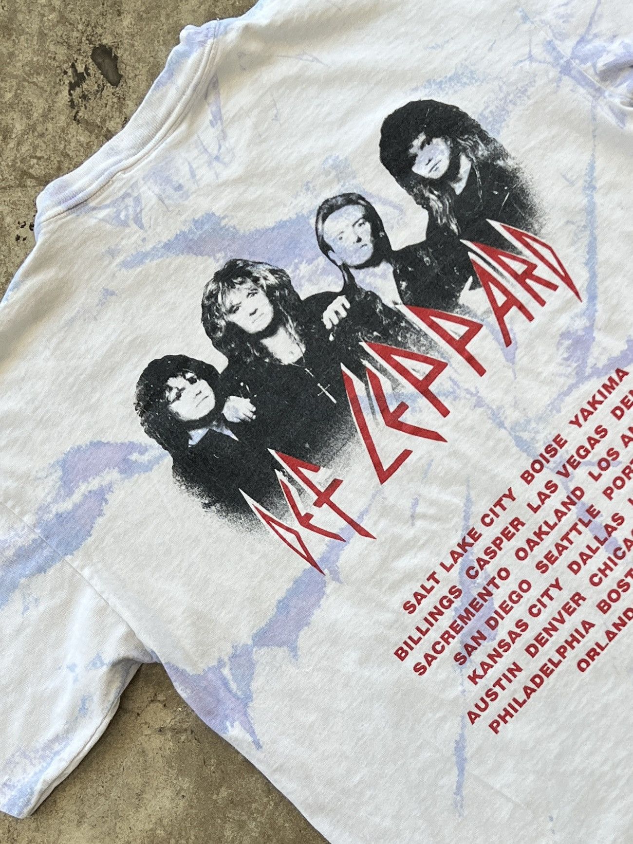 Band Tees Vintage 1992 Def Leppard Adrenalize Tour Bootleg Tee Medium Size US M / EU 48-50 / 2 - 4 Thumbnail
