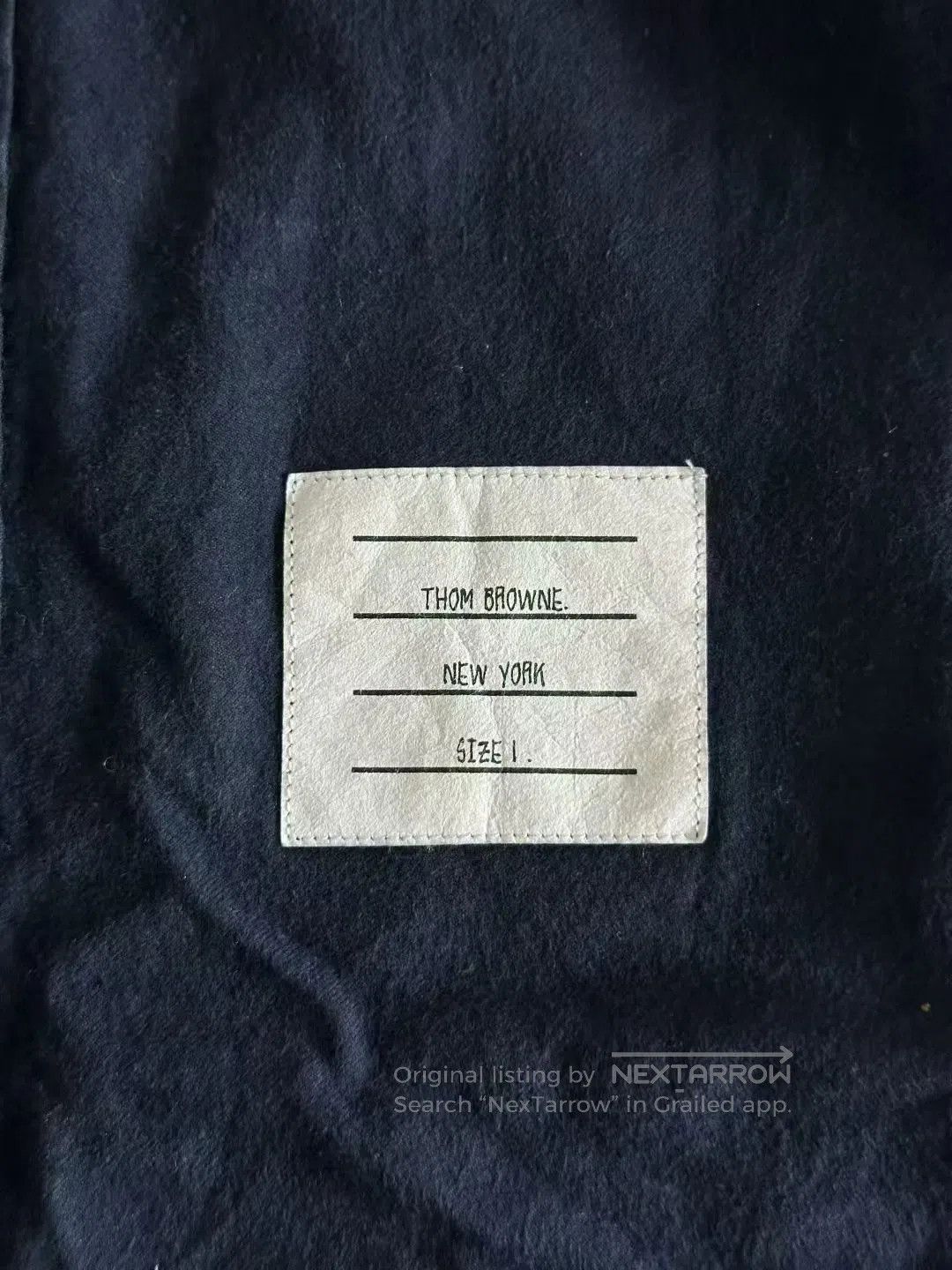 Thom Browne Thom Browne Navy Blue Sleeve Patch Shirt| Size US S / EU 44-46 / 1 - 4 Thumbnail
