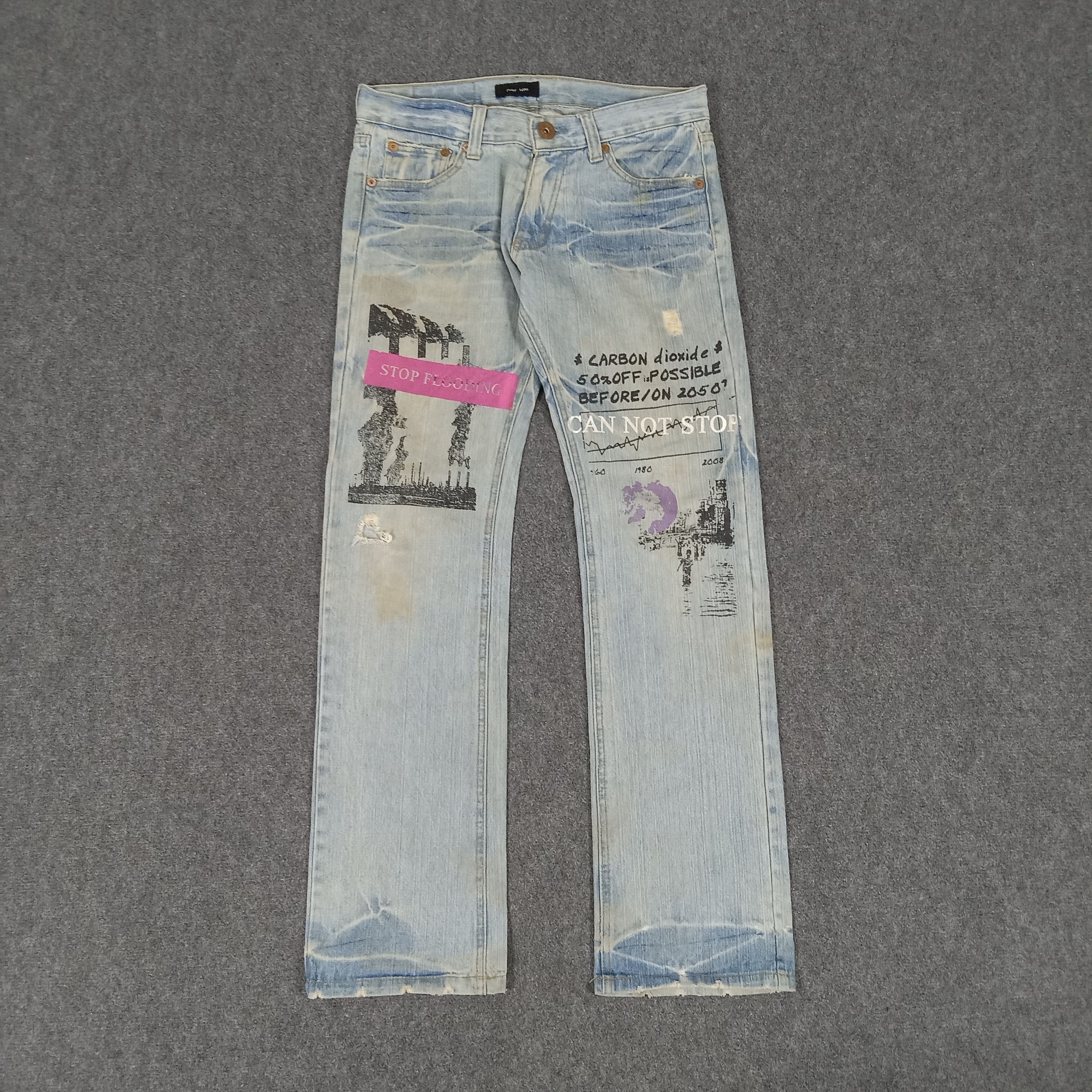 If Six Was Nine × Japanese Brand × Vintage Point Loma Japanese Brand Art Rising Denim Jeans Size US 32 / EU 48 - 1 Thumbnail