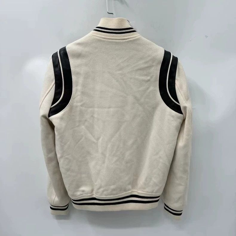 Yves Saint Laurent Saint laurent White patchwork logo Teddy jacket 2503-Nextar Size US S / EU 44-46 / 1 - 5 Thumbnail