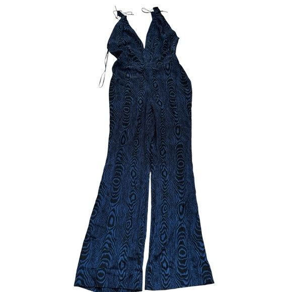 Diane von Furstenberg Diane von Furstenberg Ireland Grain Shadow Large Blue Jumpsu Size 27" / US 4 / IT 40 - 1 Thumbnail