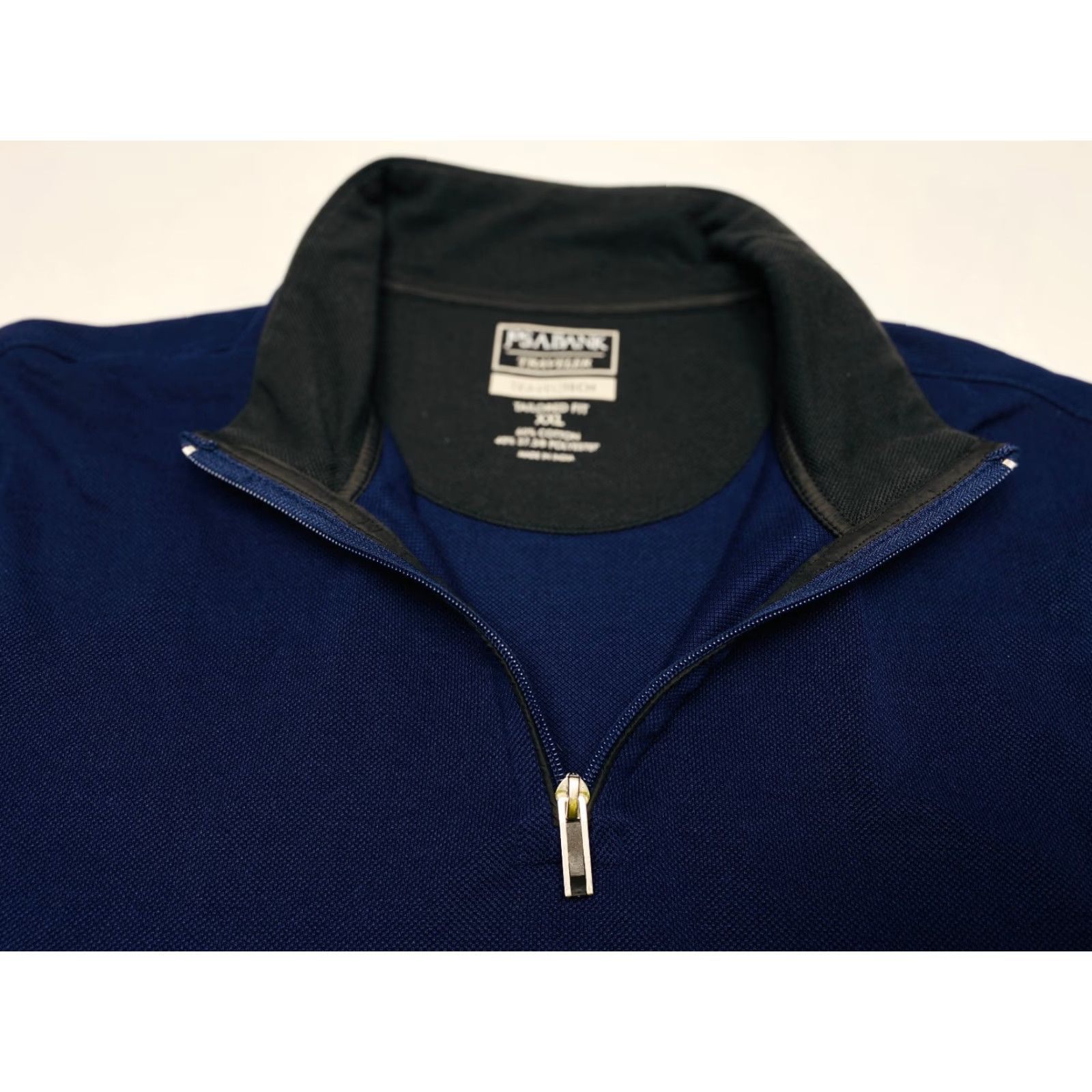 Jos. A. Bank Jos A Bank Travel Tech 1/4 Zip Sweater Mens 2XL Navy Elbow Patches Pullover Long Sleeve Size US XXL / EU 58 / 5 - 7 Thumbnail