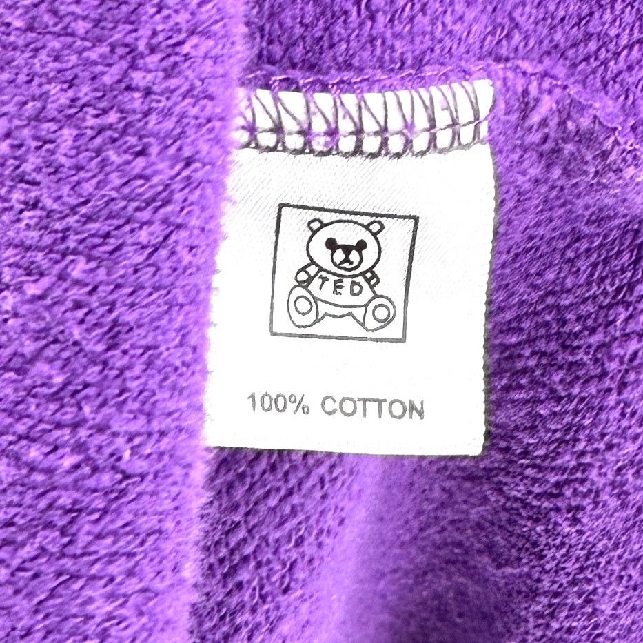 Teddy Fresh Purple Colorblock 100% Cotton Streetwear Patchwork Hoodie Size US M / EU 48-50 / 2 - 7 Thumbnail