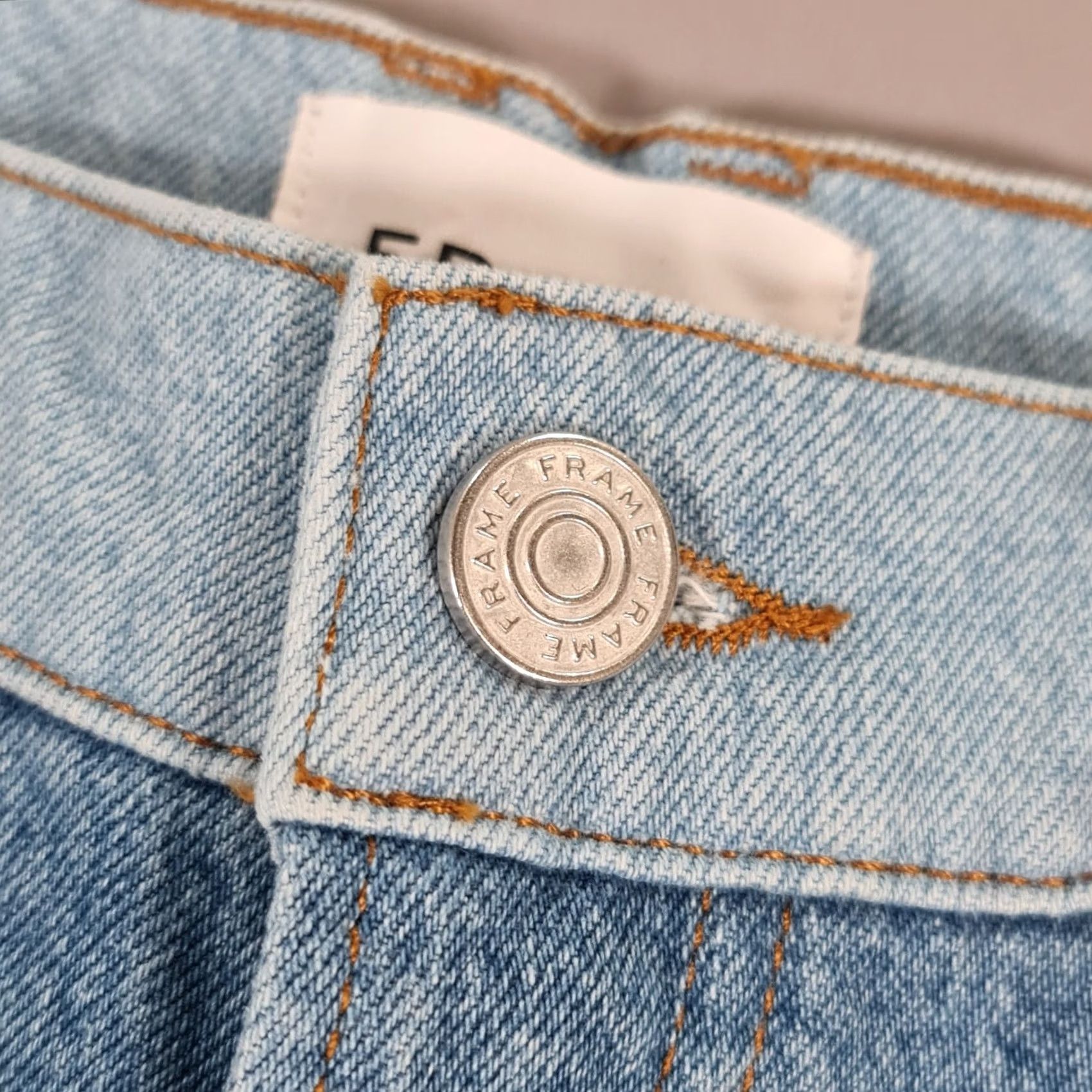 Frame VINTAGE Frame Womens Baggy Jeans Blue W30 L32 Patchwork Wide Leg Le Huigh N Tight Denim Size 30" / US 8 / IT 44 - 3 Thumbnail