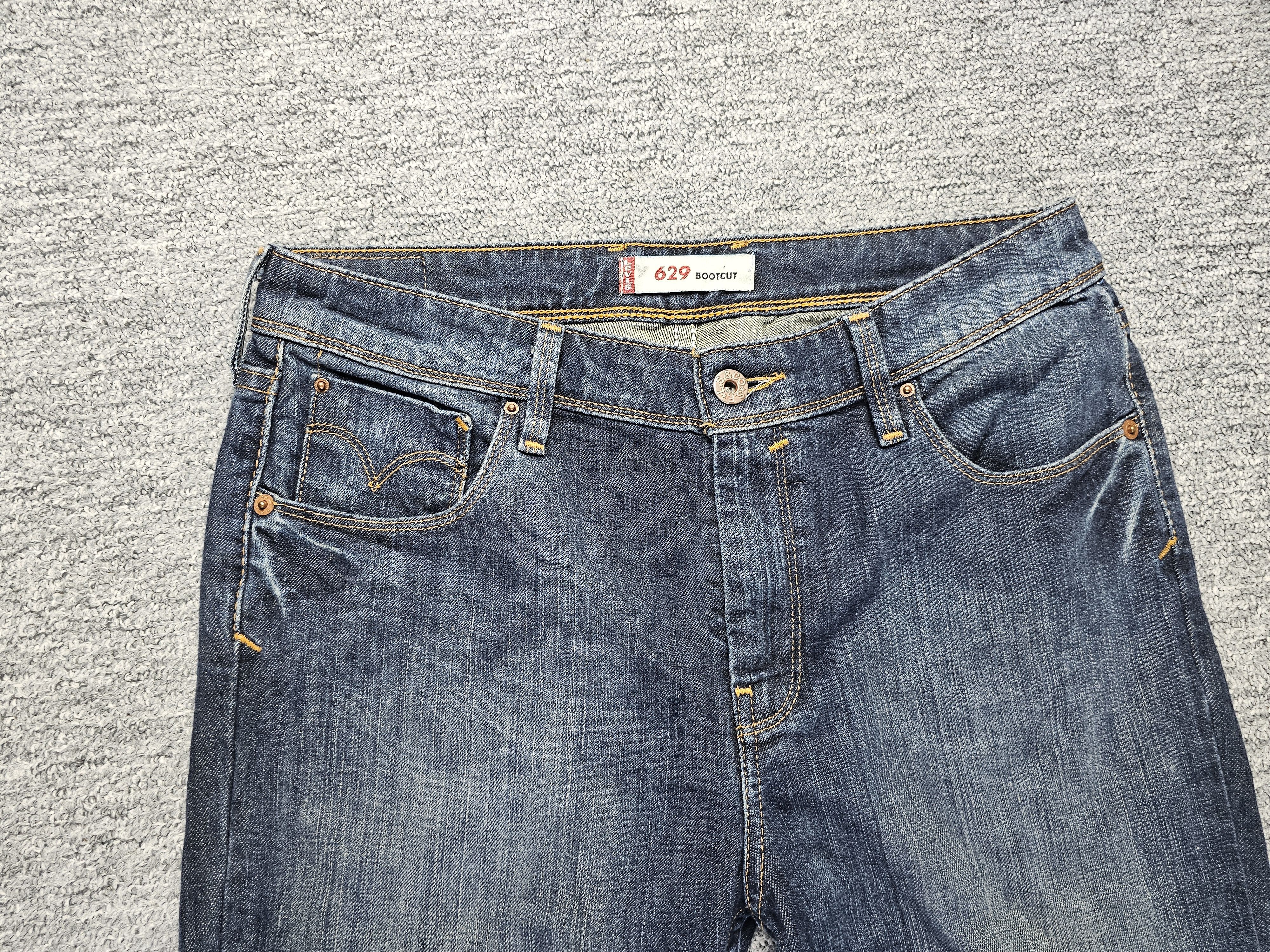 Levi's Vintage Levis 629 Bootcut Jeans Women 31x30 Blue Y2K Flare Size 31" - 4 Thumbnail