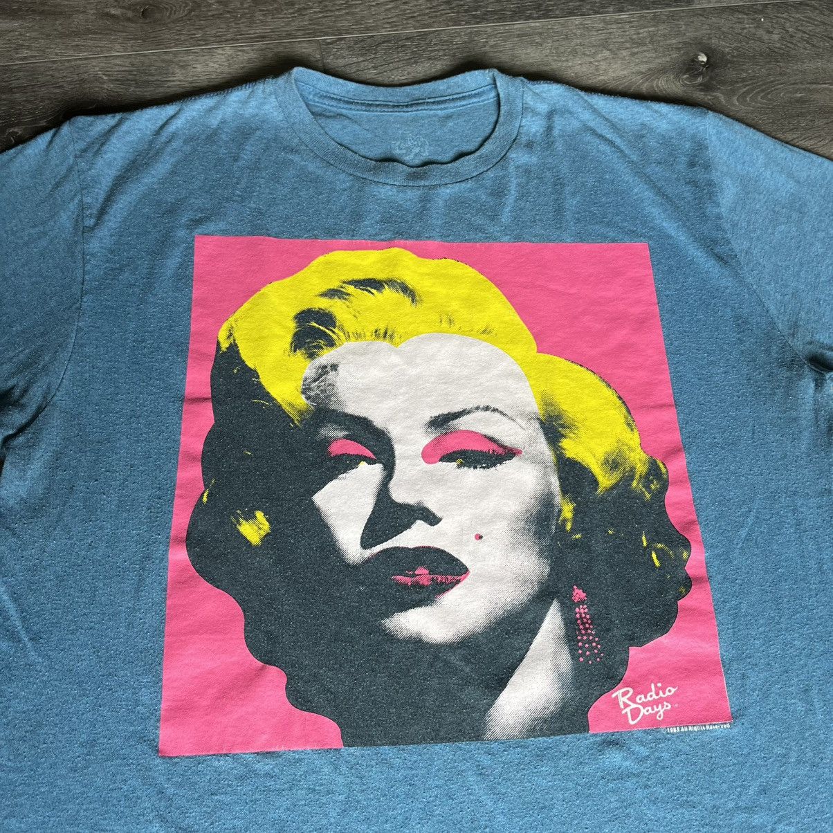 Andy Warhol Vintage Radio Days Andy Warhol Marilyn Monroe Graphic Tee Size US L / EU 52-54 / 3 - 2 Thumbnail