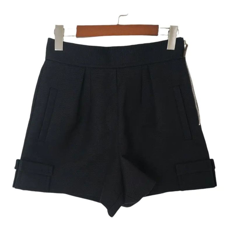 Louis Vuitton Louis Vuitton Black Cotton Women's Shorts 0089 Size 23" - 1 Thumbnail