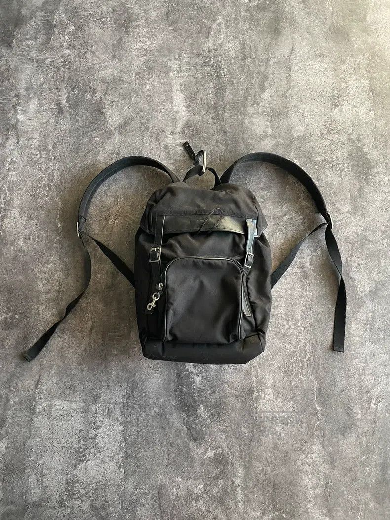 Saint Laurent Paris Nylon Canvas Parachute Double-Shoulder