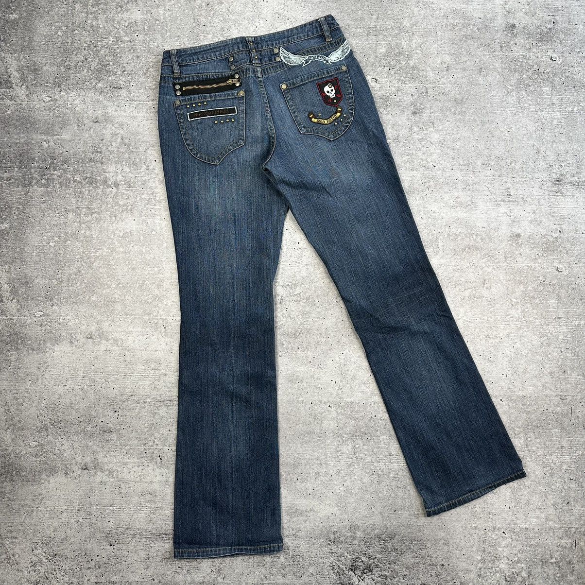 Japanese Brand × Vintage Vintage AJC Flared Jeans Blue Size UK 12 US 10 Size 30" / US 8 / IT 44 - 1 Thumbnail