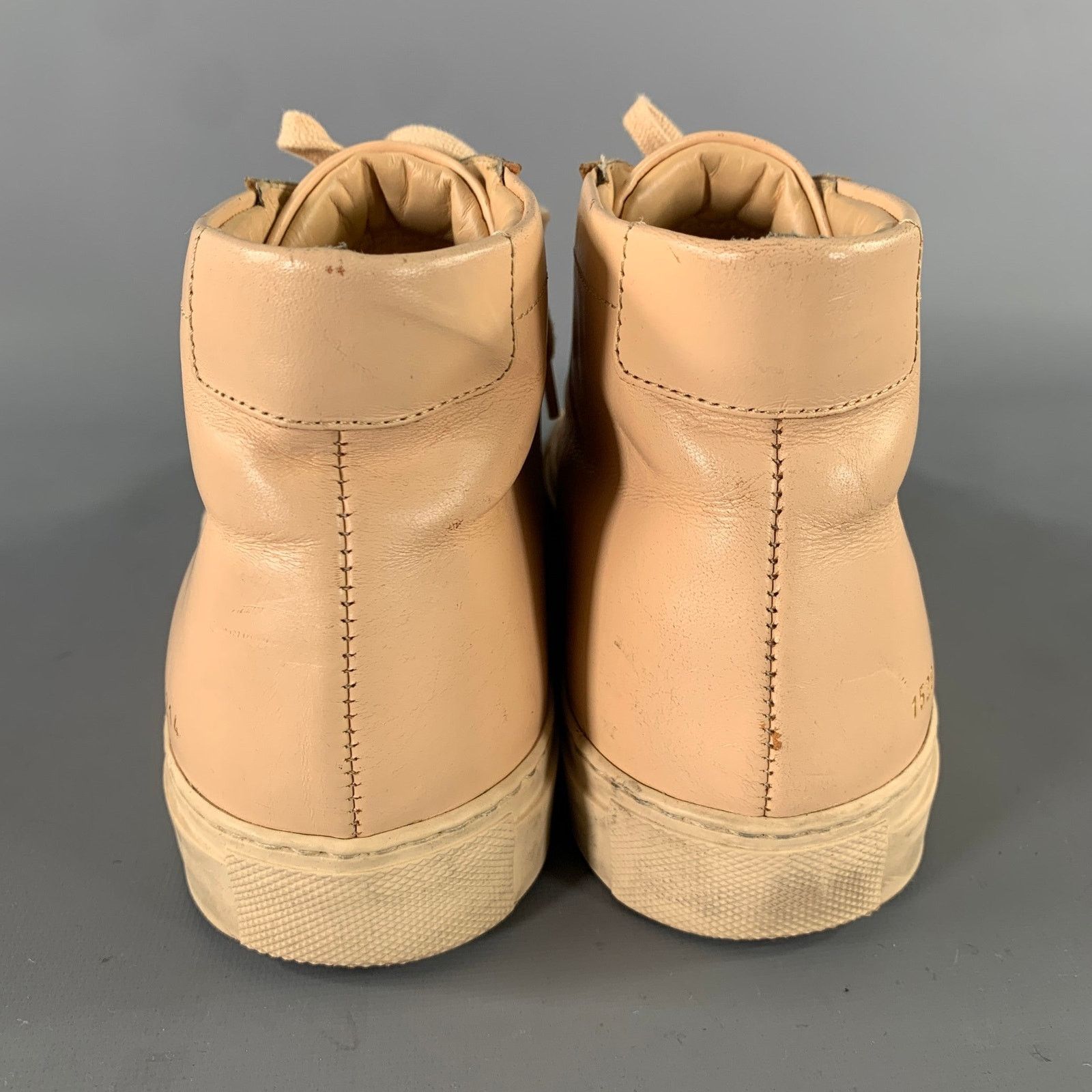 Common Projects COMMON PROJECTS Size 8 Peach Leather High Top Sneakers Size US 8 / EU 41 - 3 Thumbnail